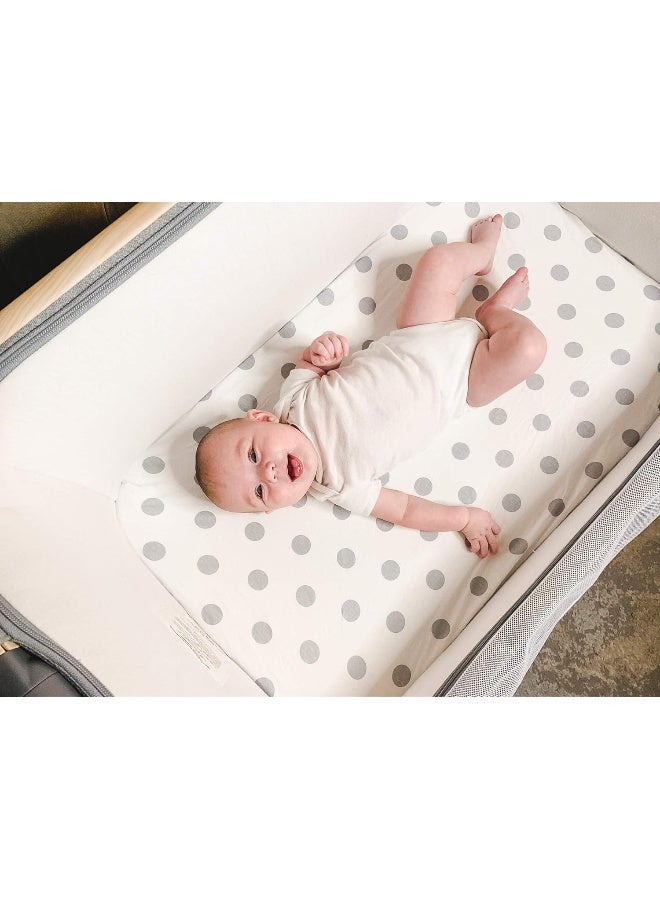 BaeBae Goods Bassinet Bed Sheets – Premium Bassinet Fitted Sheets 4 Pack – 100% Jersey Knit Cotton Cradle Sheets – Bassinet Bedding for Standard Size Oval or Halo Bassinet Pads – Bassinet Sheet for Boy & Girl - Image 4